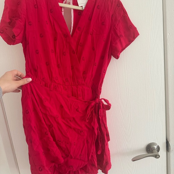 Anthropologie Vibrant Red Dress - Picture 7 of 9